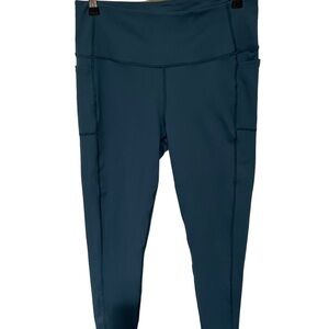 Skeechers women’s high waisted jogging/performance leggings, forest green, large